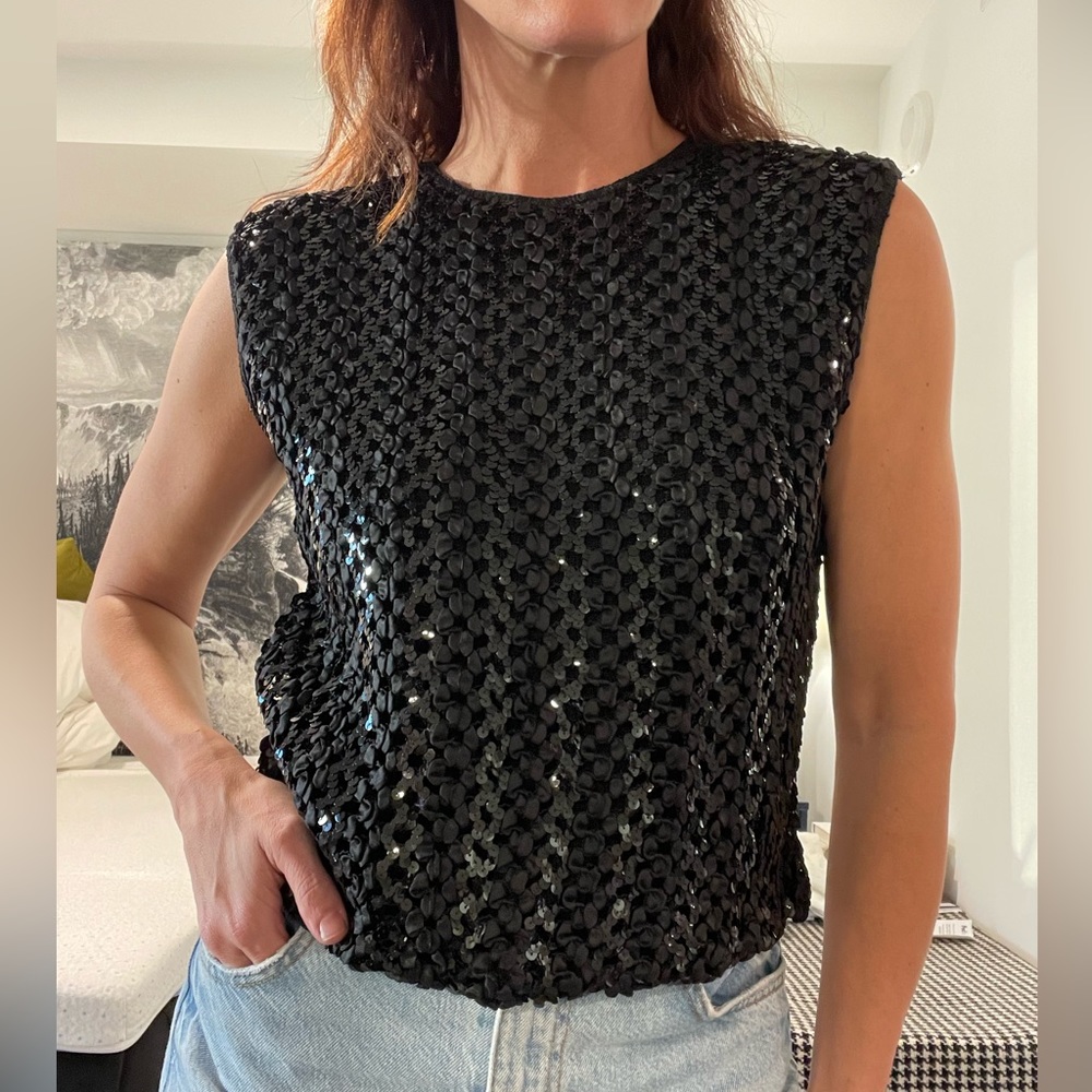 Vintage sequin top